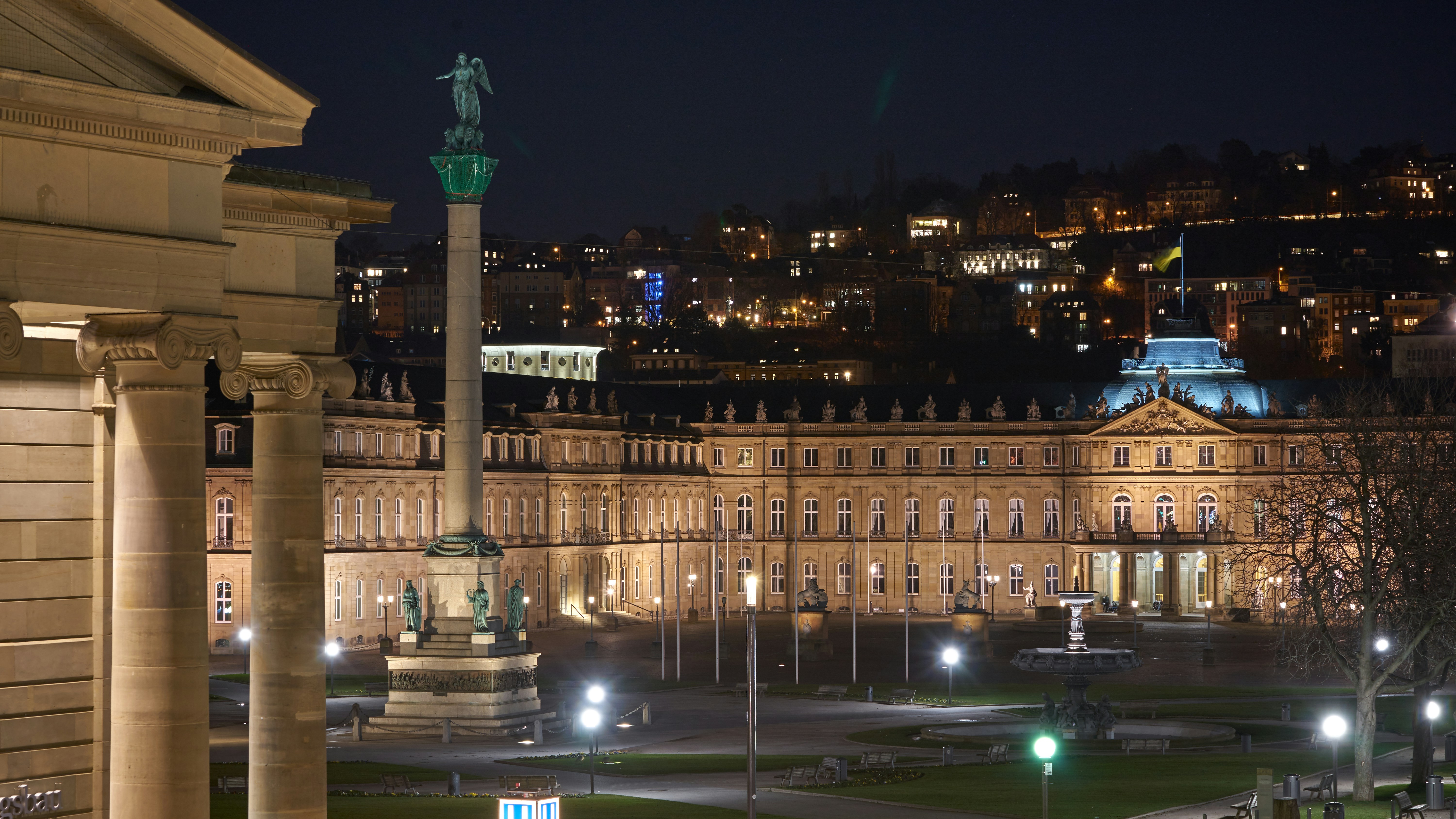 Stuttgarter Stadtansicht mit Blick über die württembergische Landeshauptstadt
