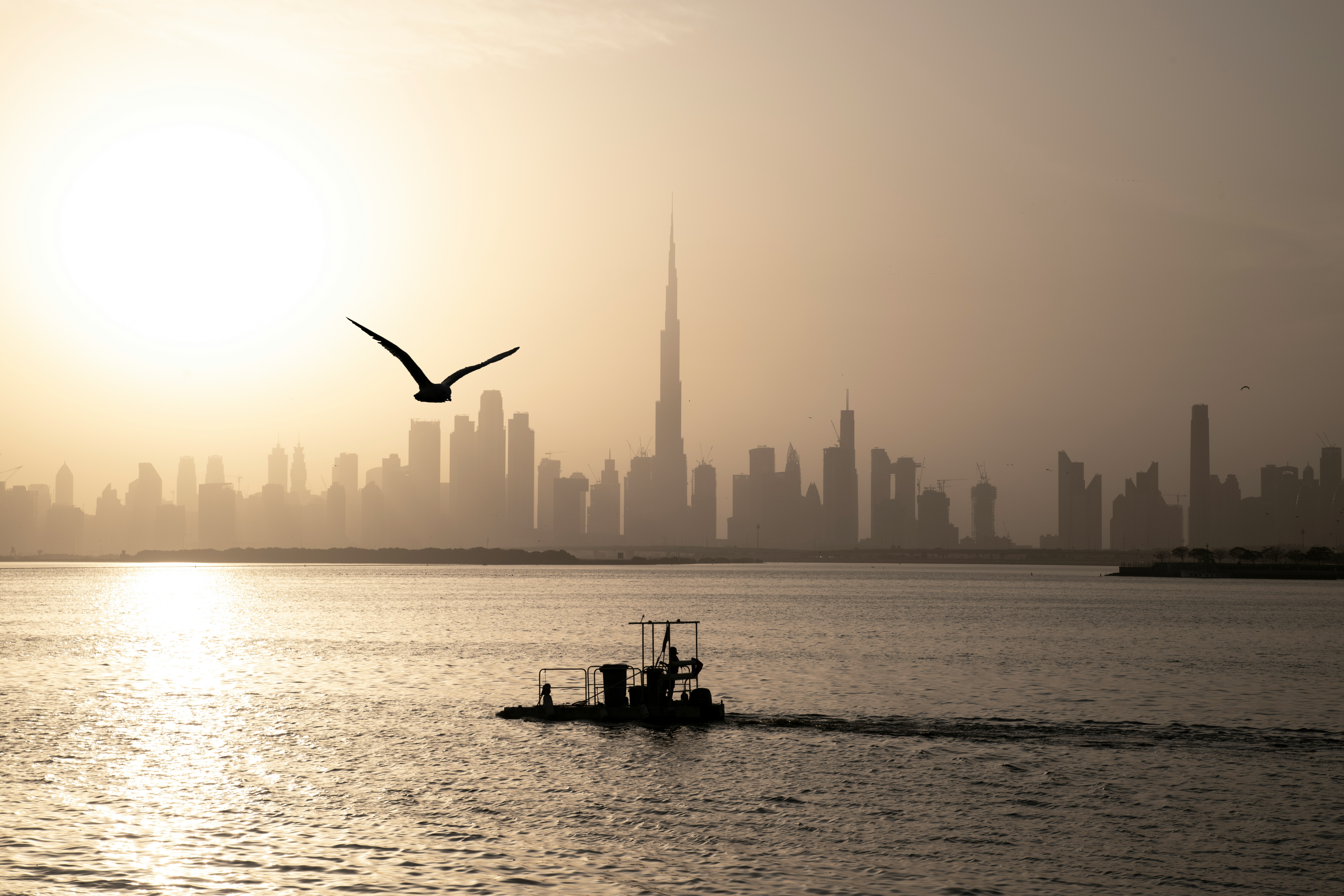 Dubai skyline with Burj Khalifa and the Downtown financial district
